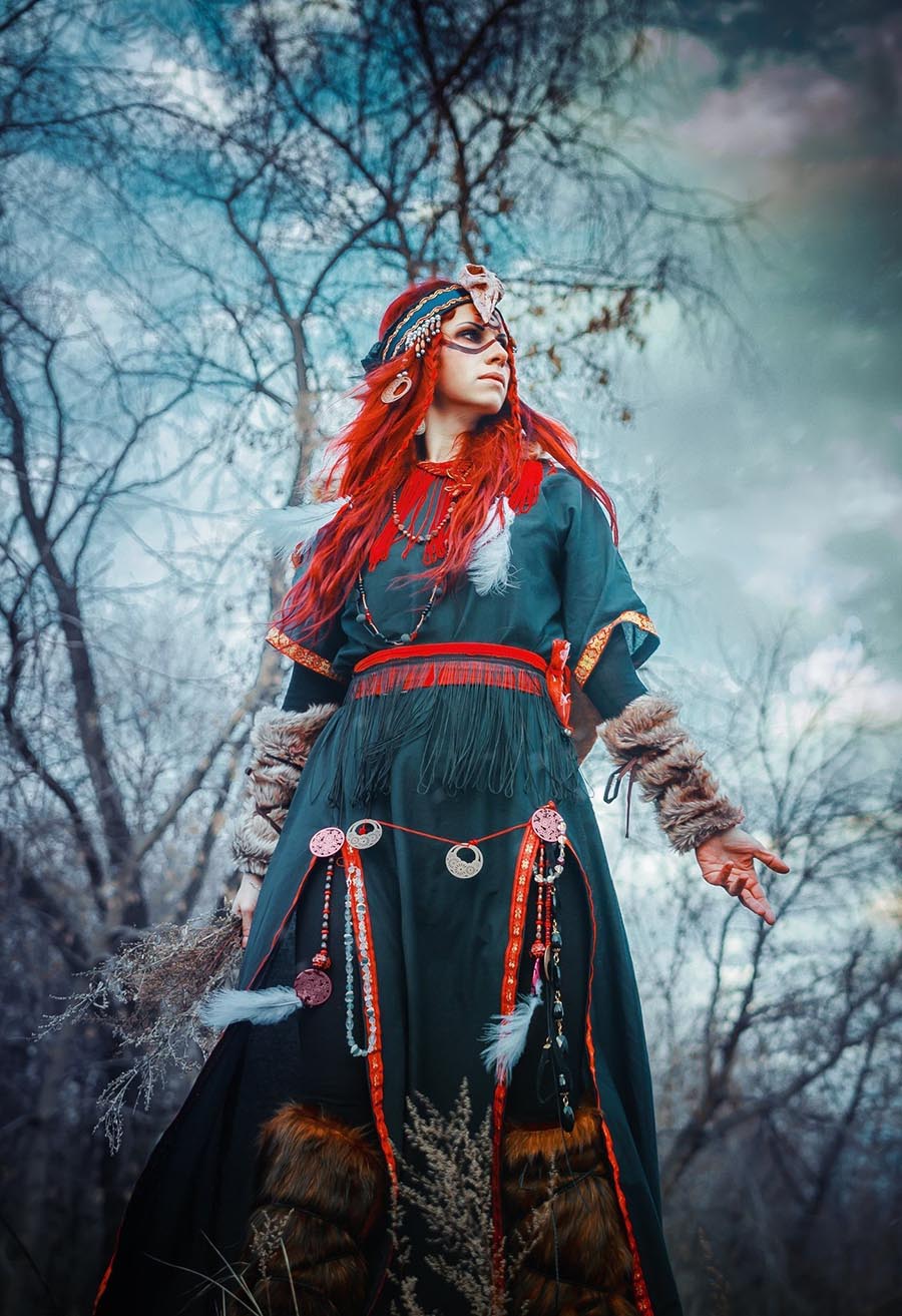 Girls in Slavic costumes underwear in Doha