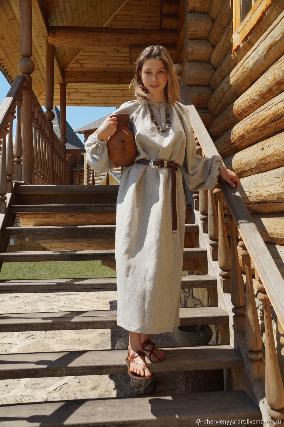 Girls in Slavic costumes in Doha