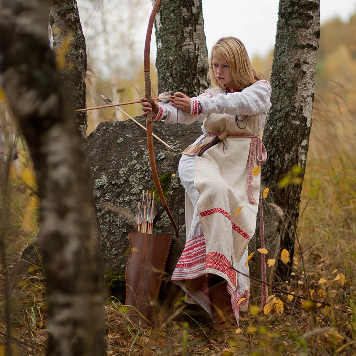 Sexy photo Girls in Slavic costumes in Doha